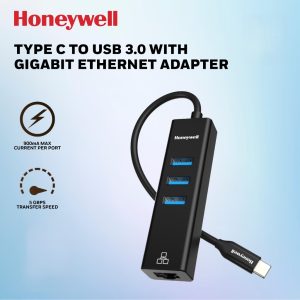 Type C to USB 3.0 with Gigabit Ethernet Adapter
